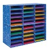 Bankers Box Classroom collection 30-Compartment Literature Organizers 28.5" x 12.375" Blue (3384401) - 2 of 4