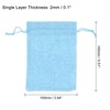 Unique Bargains Cotton Linen Bank Coin Change Bag with Drawstring 6 Pcs - 2 of 4