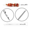 ALEKO Set of 6 Stainless Steel Reusable Barbecue Grilling Skewers 17 inches. - 2 of 4