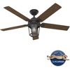 52" Candle Bay Outdoor Ceiling Fan with LED Light - Hunter Fan: Remote, 5 Blades, ETL Listed - 2 of 4