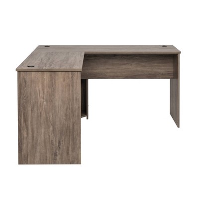 L Shaped Desk Drifted Gray - Prepac