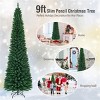 Resenkos 9ft Slim Pencil Christmas Tree - Space-Saving Design for Small Corners, 1500 Realistic PVC Branches - 3 of 4