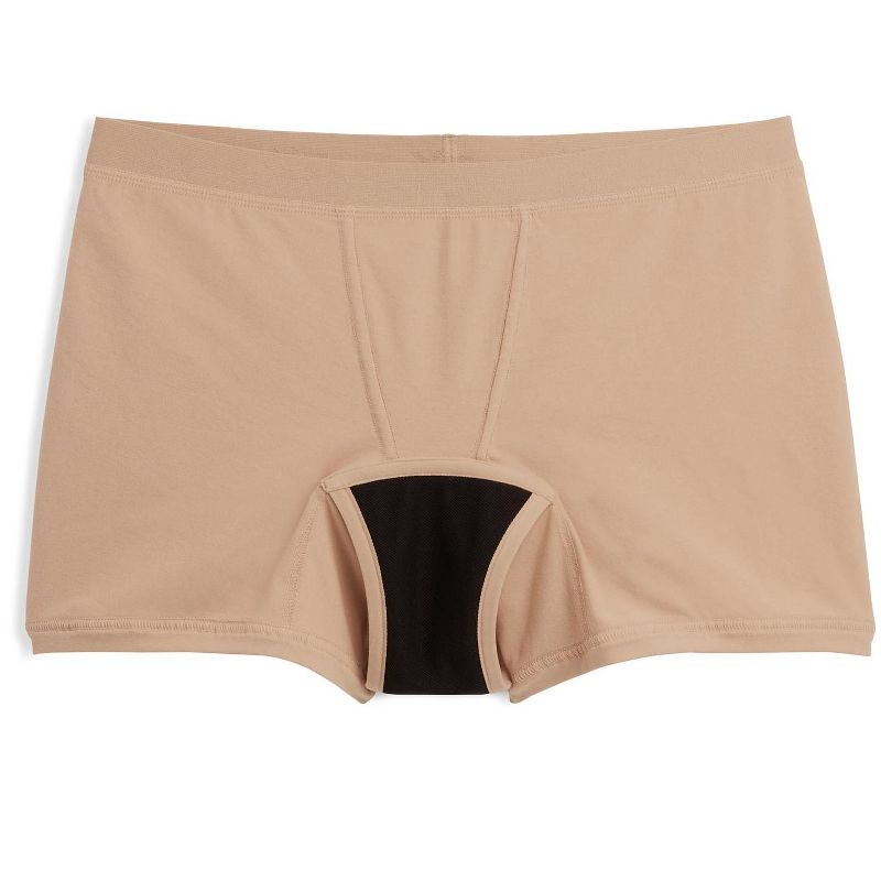 TomboyX Women's First Line Period Leakproof  4.5" Inseam Boxer Briefs Underwear, Soft Cotton Stretch Comfortable (3XS-6X), 2 of 4
