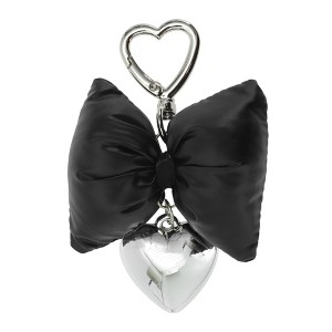 Unique Bargains Bow Heart Buckle Handbag Charms Keychains 1 Pc - 1 of 4