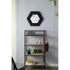 MAYEERTY 18.5" x 18.5" Hexagon Wall Mirror with Solid Wood Frame, Wall Decor for Living Room Bathroom Hallway, Black - 4 of 4