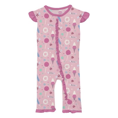 Girl Print Ruffle Tank Romper - KICKEE