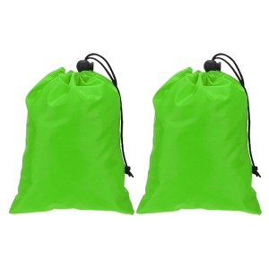 Unique Bargains Tear-Resistant Polyester Traveling Laundry Bag with Drawstring 2 Pcs - 1 of 4