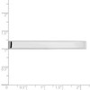 Black Bow Jewelry Rhodium Plated Sterling Silver Polished Tie Bar, 5 x 50mm - 2 of 3