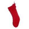 FIONECA Knitted Christmas Red Stocking - 4 of 4