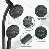 PAGED Rain Shower Head Wall Mounted Hand Held Shower Head with 5-Spray Patterns for Bathroom - 2 of 4