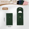 Unique Bargains Thick Velvet Watch Jewelry Storage Bags 5.1" x 2.8" 2 Pcs - 2 of 4