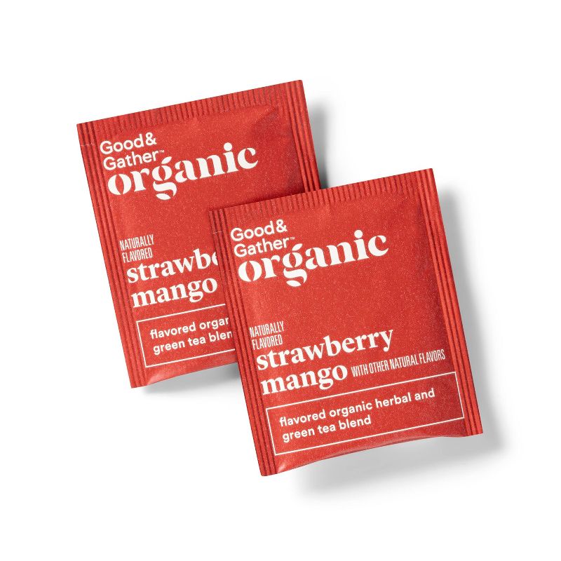 Organic Strawberry Mango Green Tea - 20ct - Good &#38; Gather&#8482;, 3 of 6