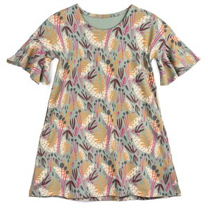 Mightly Toddler Fair Trade Organic Cotton Flutter Sleeve A-line Dress - 1 of 3