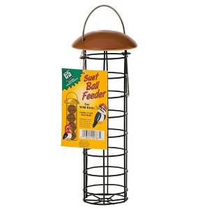 C&S Suet Ball Bird Feeder for Wild Birds, Holds 4 Suet Balls, Copper - 1 of 4
