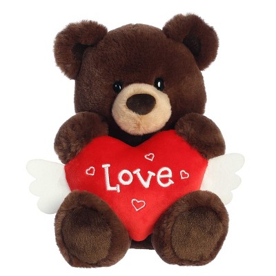 Aurora Medium Flutter Heart Bear Valentine Heartwarming Stuffed Animal ...