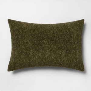 Standard Sherpa Pillow Cover Green - Room Essentials