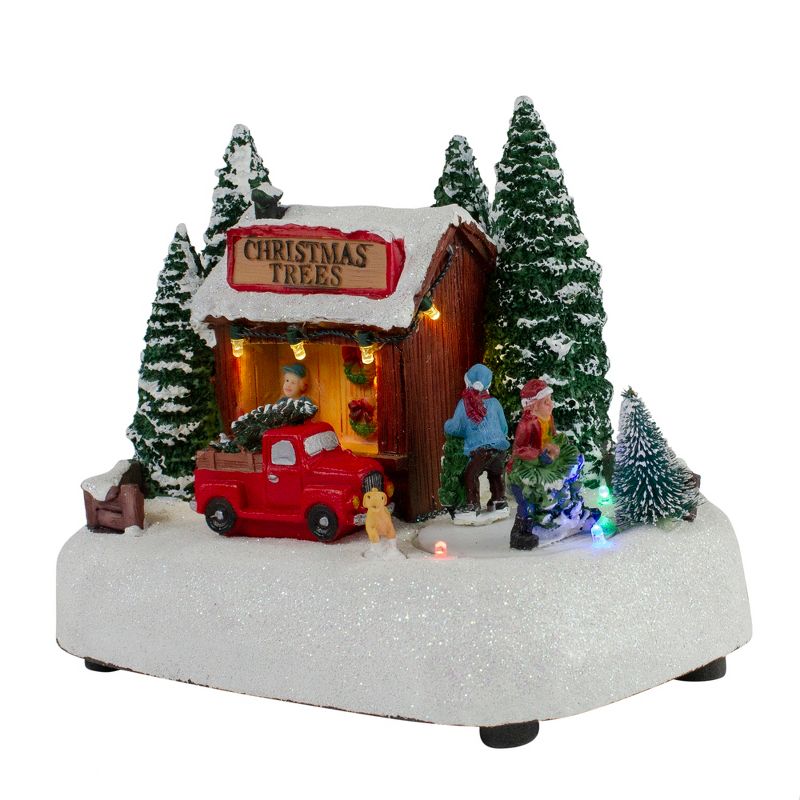 Northlight 8" LED Lighted and Musical Christmas Tree Shop Village Display Piece, 4 of 8