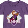 Girls' - Frozen 2 - Anna Fitted Short Sleeve Graphic T-Shirt - 2 of 4