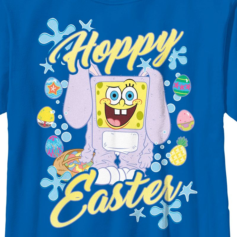 Boy's SpongeBob SquarePants Colorful Hoppy Easter T-Shirt, 2 of 6