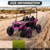 24V Kids Ride On Utv,2-Seater 4WD Electric Truck with Sun Shade, Remote Control, Led Lights, 4 Shock Absorbers - 4 of 4