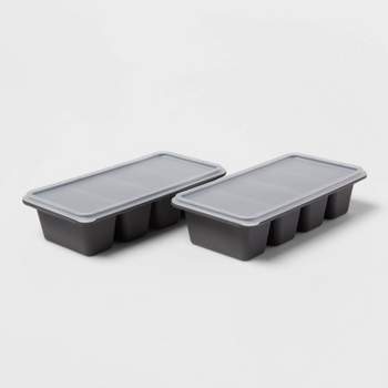 2 Cup Freeze Cube Molds with Lid (Set of 2) Makes four 1/2-cup portions - Made By Design™