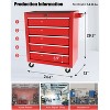 GustoWave Rolling Tool Chest with 5 Drawers & Wheels, Portable Rolling Tool Box On Wheels, Tool Chest Organizer for Garage, Workshop - 2 of 4