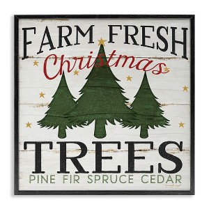 Stupell Industries Farm Fresh Christmas Trees, 12" x 12" - 1 of 4