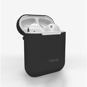 iHome AirPods Case Cover, Heavy-Duty Protection, Charging Flexibility, Versatile Fit for AirPods Generation 1 & 2, Black - 1 of 4