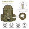 Generic Large Military Tactical Backpack for Men, 40-50L Backpacks for Women, Bug out Bag Army 3 Days Pack Bags Rucksack with Molle System Green - 4 of 4