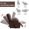 GlasFlength Massage Chairs Human Touch Massage Chairs Real Home Massage Chair Compact Chair Full Body Relax for Living Room, Brown, 40.55"*37"*42.51" - 3 of 4