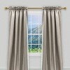 Lumi Home Furnishings 36"x66" Decorative Drapery Single Rod Set with Geometric finials Champagne - 3 of 4