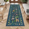 2x6 Green Runner Rugs Washable Animal Soft Low Pile Non Slip Large Rug Carpet For Living Room, Nursery, Hallway, Entryway, Nursery, Kids Room - 3 of 4
