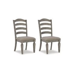 Signature Design by Ashley Lodenbay Classic Farmhouse Dining Chair, Set of 2, Antique Gray - 1 of 4