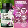 Liver Cleanse & Detox Support Supplement 1166mg with 22 herbs + Milk Thistle - 60 Capsules - 3 of 4