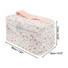 Unique Bargains Women's Floral Square Travel Cosmetic Bag 1 Pc - 2 of 3