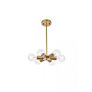Elegant Lighting Reyes 6 lights brass pendant - 1 of 4