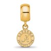 Black Bow Jewelry 14k Yellow Gold Plated Sterling Silver Alabama Crimson Tide NCAA Bead Charm - 3 of 4