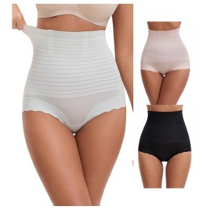 INSPIRE CHIC 3 Packs Women's High Waisted Body Shaper Shaping Tummy Control Panties - 1 of 4