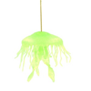 Collectible Wildlife Gifts | Jellyfish, Sea Jelly, Green, Gelatinous zooplankton, Rubber, Jelly fish, Design, Model,  Gift,    3 1/2"     F3385 B106 - 1 of 4