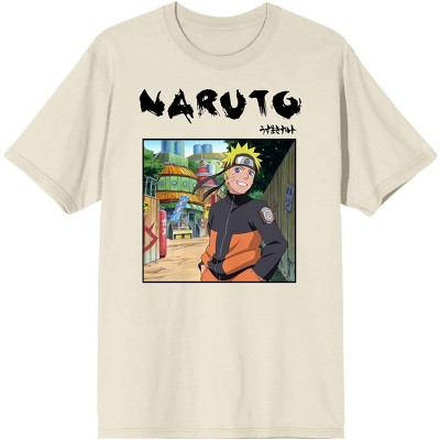 Naruto Shippuden Screenshot Men's Natural Ground T-shirt-Small