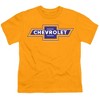 Boys' Short Sleeve Chevrolet Blue And Gold Vintage Bowtie T-Shirt - 2 of 4