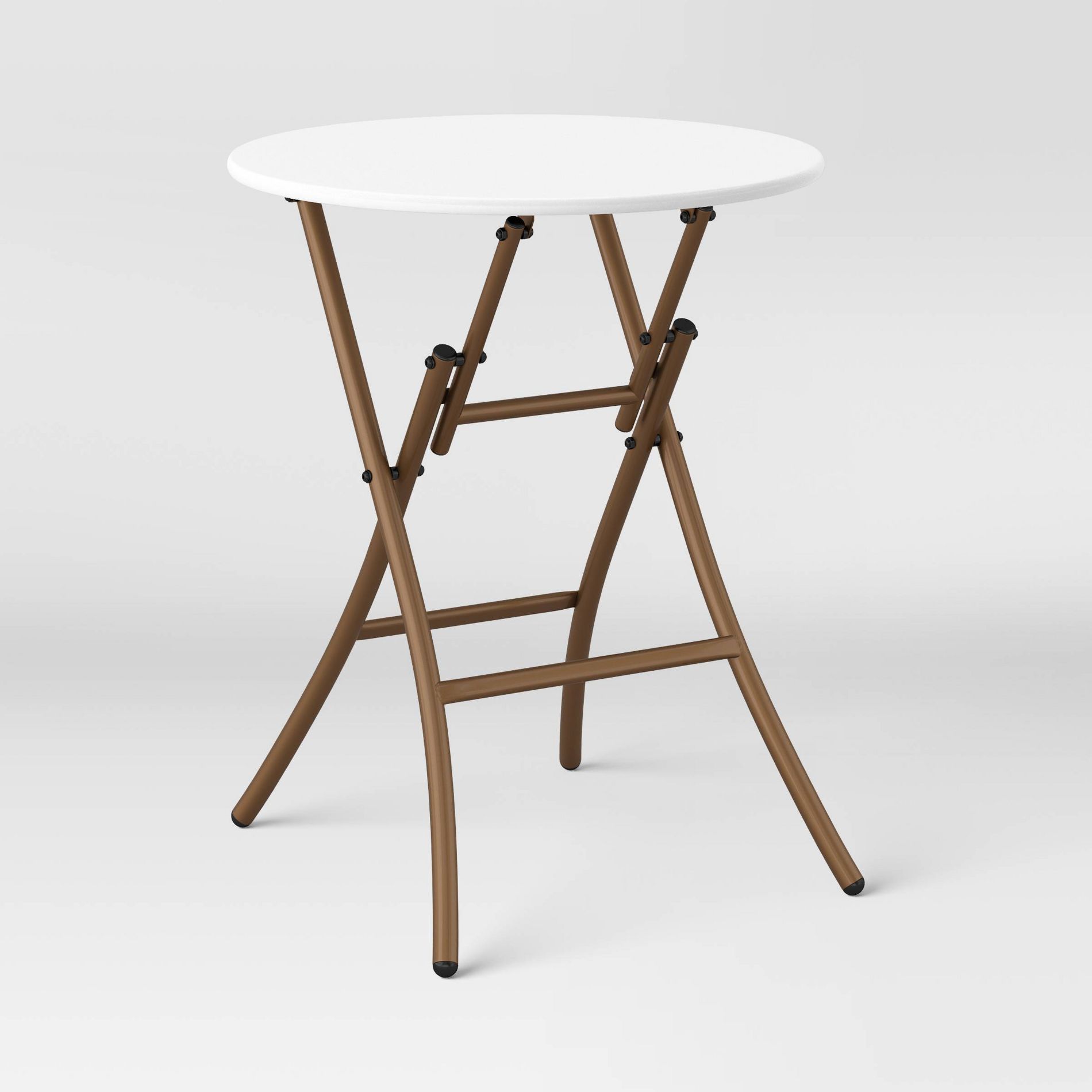 French Cafe Folding Round Patio Bistro Table White - Threshold™