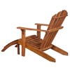 vidaXL Garden Chair Brown Solid acacia wood Standard Foldable - 3 of 4