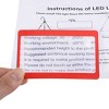 Unique Bargains 3X Fresnel Lens Magnifier for Seniors Macular Degeneration 6 Pcs Red - 4 of 4