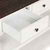 Modern Entryway Table, 48" Pine Wood Console Table with 3 Top Drawers and 2 Open Style Bottom Shelves, for Living Room, Dining Room and Corridor - 3 of 4