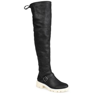 Journee Collection Womens Salisa Block Heel Over The Knee Boots - 1 of 4