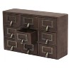 Kate and Laurel Apothecary Rectangle Wood Drawers, 9 Drawers, Rustic Brown - 3 of 4