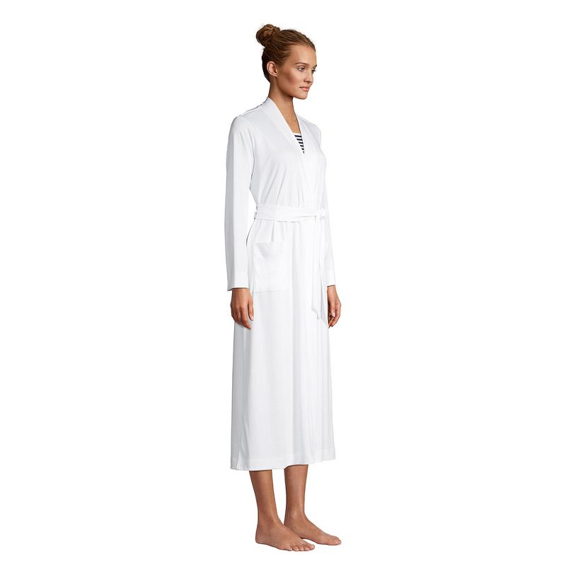 Lands' End Women's Supima Cotton Long Robe, 4 of 5
