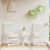 vidaXL Oxford Fabric Chair Cushions in Cream White - Durable, Lightweight and Easy-to-Clean Seat Pillows for Outdoor Chairs - 15.7"x15.7"x2.8" - 2 of 4
