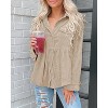 Imily Bela Womens Corduroy Shackets Long Sleeve Casual Tops with Pocket Detail Loose Fit - 4 of 4